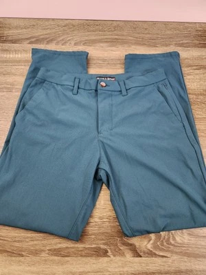 Pantalones de golf Hudson & Barrow Performance Tech para hombre 33x30 verde elástico poliéster Foto 1 de 4