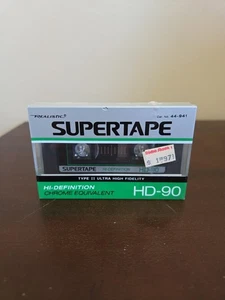 Vtg Radio Shack Realistic Supertape Chrome Type II HD-90 Blank Audio Cassette - Picture 1 of 6