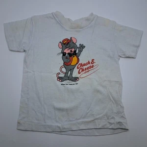 Chuck E Cheese Vintage Kinder T-Shirt 1981 80er 90er Pizza Time Theater 3T/4T Größe - Bild 1 von 10