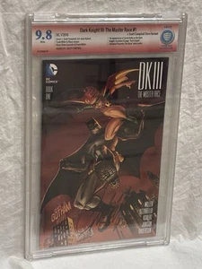 DKIII The Master Race #1 CBCS SS 9.8 firmato J Scott Campbell Dark Knight Batman - Foto 1 di 3
