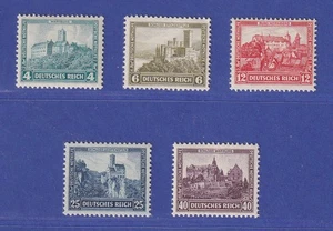 Dt. Reich 1930 Nothilfe Burgen  Mi.-Nr. 474-478 Satz kpl. postfrisch ** - Bild 1 von 2
