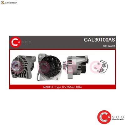 GENERATOR CAL30100AS FÜR 187A1.000 176A6.000/B2.000 1.1L 176B4.000 1.2L 4cyl - Image 1 of 4