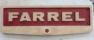 Vintage GROSSES FARREL Aluminium Namensschild Plakette Schild - Bild 1 von 8