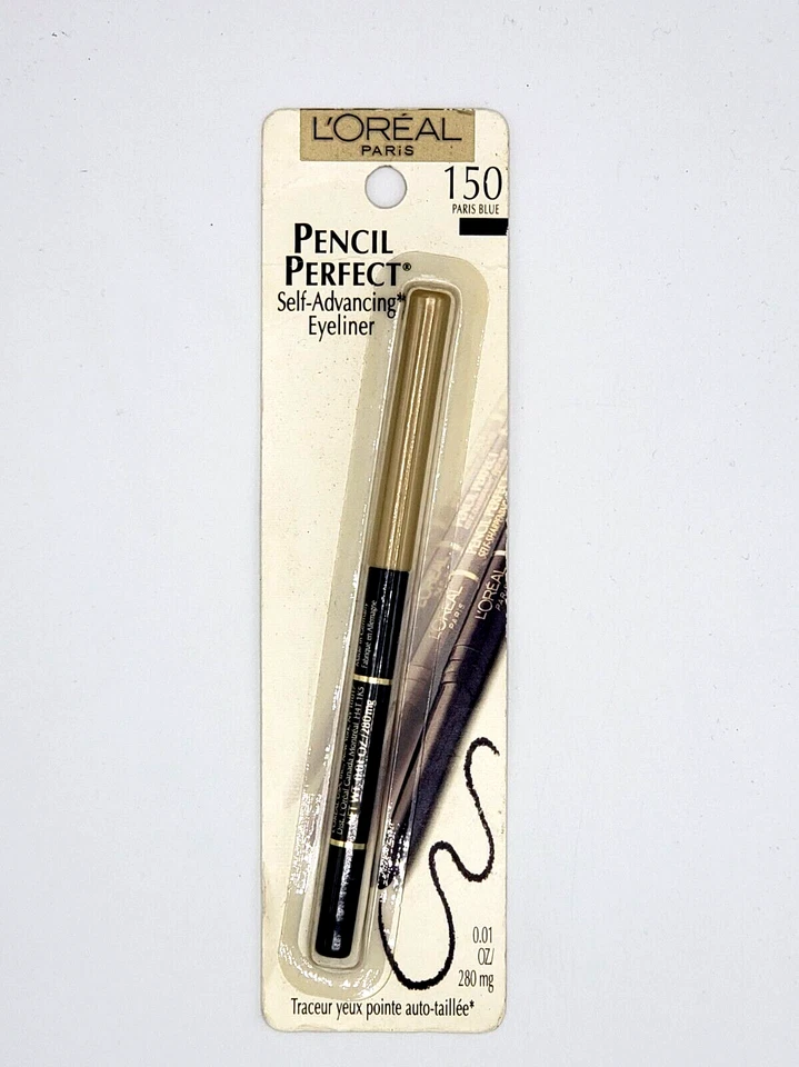 NEW L'Oréal Pencil Perfect Self Sharpening Eyeliner- 150 PARIS BLUE - Image 1 of 1