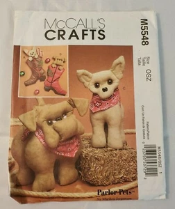 McCalls Crafts M5548 Muster Salon Haustiere Strümpfe Bulldogge Chihuahua 2007 - Bild 1 von 2