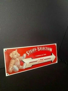 Cartel esmaltado Steiff Selection desde 1880 40 x 16 cm 2/2 - Imagen 1 de 3