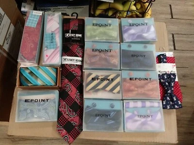Boundle Of 14 Epoint Hombre Corbata Todo Nuevo Con Cajas Foto 1 de 4