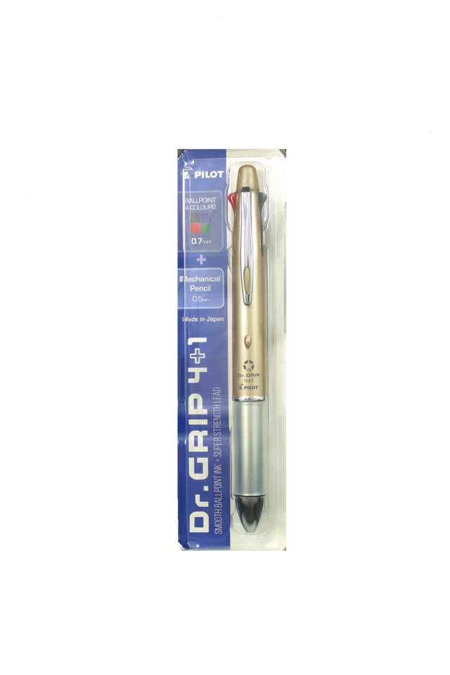 Pilot Dr Grip 4+1 Champagne Gold Barrel Pen With Mechanical Pencil P-BK636845 - image 1 of 1