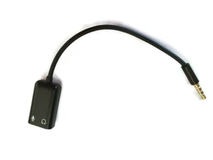 Phone 4-pole splitter cable (for separate headphone and microphone) - Picture 1 of 1