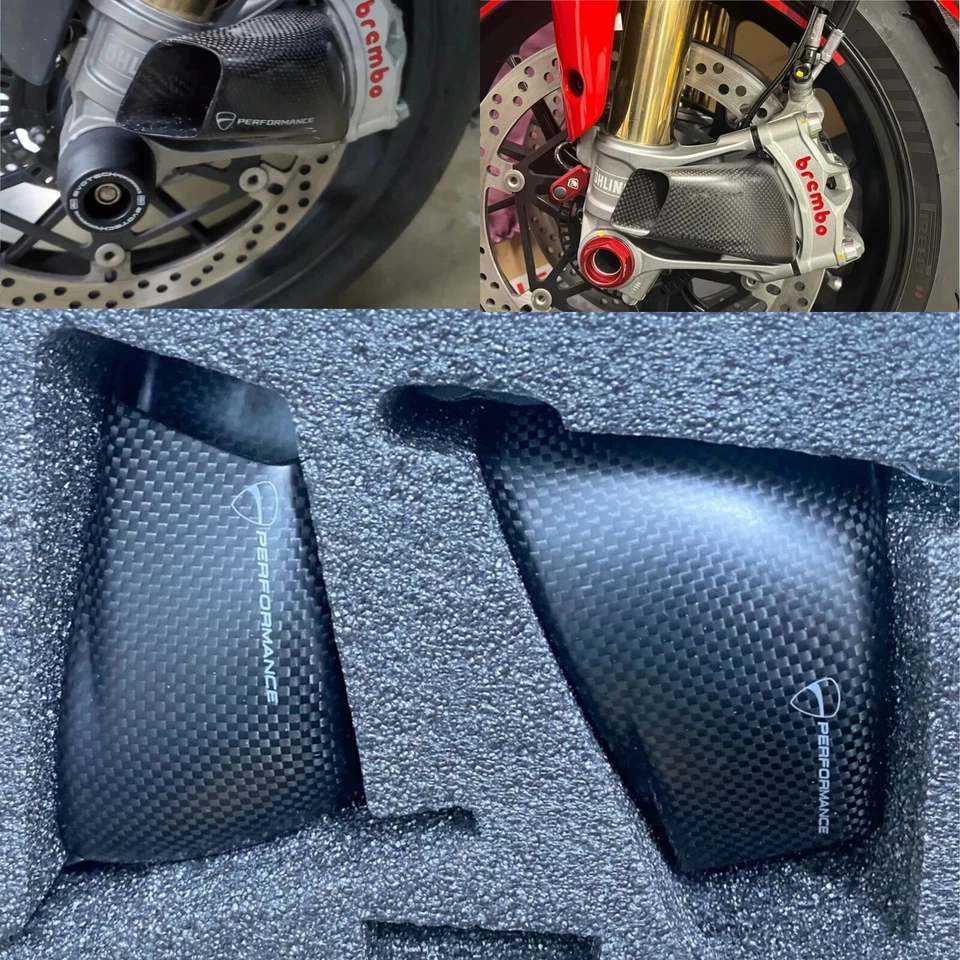 Conducto de freno de aire de fibra de carbono mate para Ducati Panigale V4 S R Streetfighter V4 S Foto 1 de 4