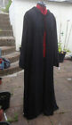 oversized black Crushed Velvet   hooded cloak with sleeves. 144 cm 5ft 6-7