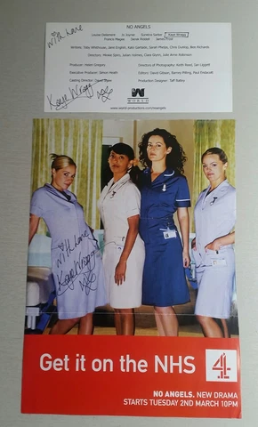 Autograph job lot - Kaye Wragg - No Angels Channel 4 (also Holby City)- Live ink Cover
