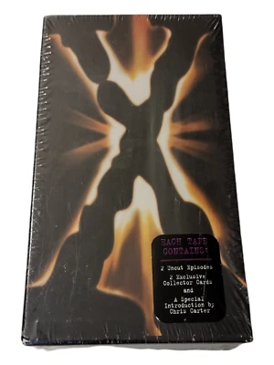 X-Files VHS set video tape FACTORY SEALED watermark damaged box tv show scifi - Image 1 of 4