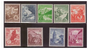 GERMAN THIRD REICH SC.B123-31 1938 AUSTRIAN LANDSCAPES AND FLOWERS MH SET YE23 - Picture 1 of 1