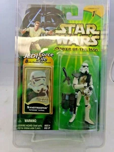 Star Wars Sandtrooper Green Card POTJ Figure 2000 Hasbro 121021DMT - Picture 1 of 2