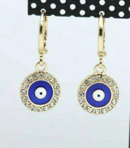 Evil Eye Earrings Good Luck Evil Eye Protection Dangle Earrings evil eye #252 - Picture 1 of 4