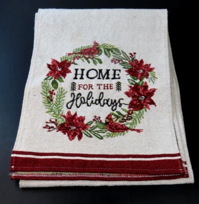 Home for the Holidays Linen 12"x66" Table Runner - Image 1 of 4