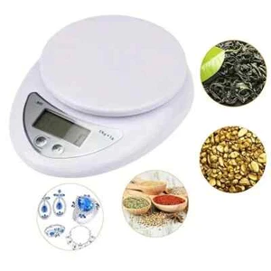Portable LCD Digital Kitchen Scale with Bowl Electronic Weight Diet Food Balance - Picture 1 of 8
