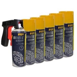 Kettenspray 6X 450 ml Kette Ketten Spray Sprühfett Mannol 8121 mit Pistolengriff