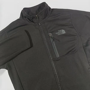 The North Face Jacket Men Small Black Outdoors Softshell Lightweight Logo Mens - Picture 1 of 7