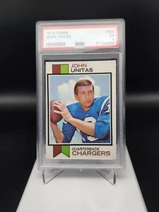 1973 TOPPS #455 - JOHN JOHNNY UNITAS - COLTS HOF PSA 5 EX - Picture 1 of 2