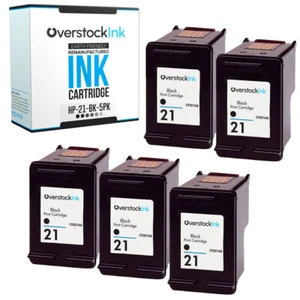 Cartuchos OSI HP 21 compatibles con 5PK para HP DeskJet F2110 F2120 F2128 F2140 F2179 - Imagen 1 de 1