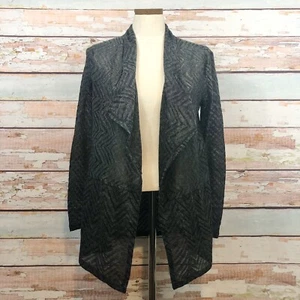 Cárdigan Aeropostale Chevron Tejido Frente Abierto NUEVO Talla Mediana $50 Gris Cascada - Imagen 1 de 5