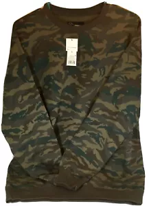 Original Gebrauch Herren Langarm Tarnmuster Boxy Drop Schultershirt Größe Small - Bild 1 von 4