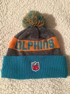 Miami Dolphins NEW ERA BEANIE HAT NFL OSFA Team Colors  - Picture 1 of 3