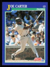 1991 Score Joe Carter #9  Baseball  San Diego Padres