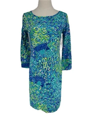 NWT Lilly Pulitzer Marlowe Dress Lilly's Lagoon Sea Blue S - Image 1 of 4