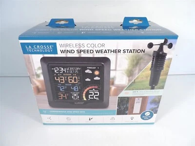 La Crosse Technology Wireless Color Wind Speed Weather Station L76225 New - Image 1 of 4
