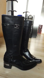 "Laura Biagotti" stylische designer Leder Stiefel Gr. 40 schwarz - Bild 1 von 21
