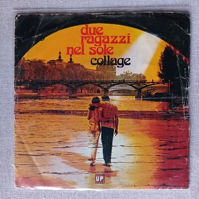 Collage – Due Ragazzi Nel Sole [1976] Vinyl 7" Single Chanson Europop Italy UP - Image 1 of 4