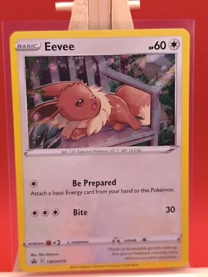Eevee SWSH175 Sword & Shield Ultra Rare Holo Promo Pokemon Card * New * - Image 1 of 4