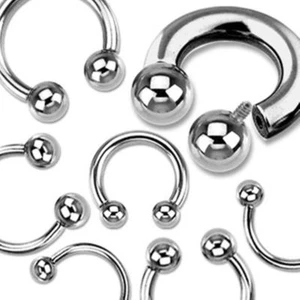 Herradura Pesada Calibre 10 7/16" 6mm Bolas Acero Rosca Interna Juego de 2 - Imagen 1 de 4