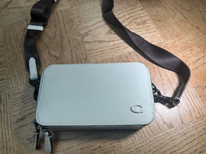 NWOT COACH 2244 CC070 2way Shoulder Bag Clutch Bag Leather Ivory Unisex NO POUCH - Picture 1 of 12