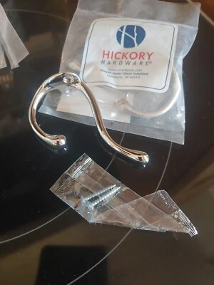 10-Pack Hickory Hardware Utility Hooks P27120-SC Chrome 3" Hook New in Packages Foto 1 de 4