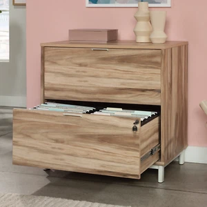 Bergen Circle Lateral File Kiln Acacia Finish - Picture 1 of 12