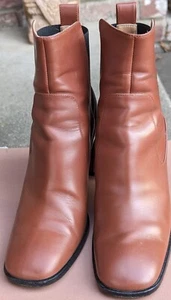 VIA SPIGA DELANEY BOOTS WOMEN - CHESTNUT - PREOWNED - SIZE 7 M - Picture 1 of 6
