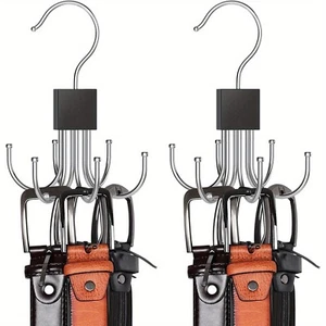 2Pcs/3 Pcs Belt Hanger for Closet, Hanging Holder Storage Hook for Belt, 360° R - Picture 1 of 11