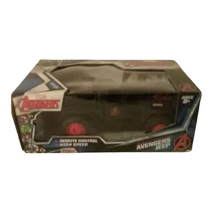 NEW Marvel Avengers Remote Controled High Speed Black Red Avengers Jeep 27Mhz RC - Picture 1 of 8