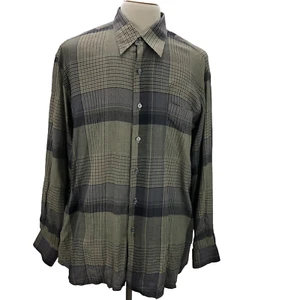 IKE Behar L Multicolor Geometric Button-Up Long Sleeve Casual Men's Shirt - Picture 1 of 7