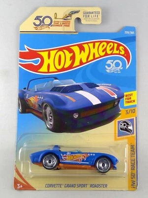 Mattel Hot Wheels HW 50 Race Team Corvette Grand Sport Roadster 3/10 MISB - Image 1 of 2