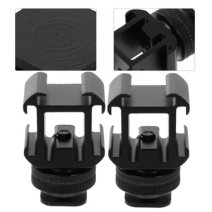 2 Sets Blitzschuhbasis Kamera-Blitzschuhhalterung Blitzschuh- - Bild 1 von 12