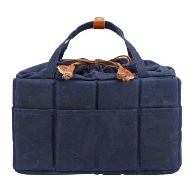 Waterproof Waxed Canvas DSLR Camera Insert Lens Bag Case For Canon Nikon Sony - Image 1 of 4