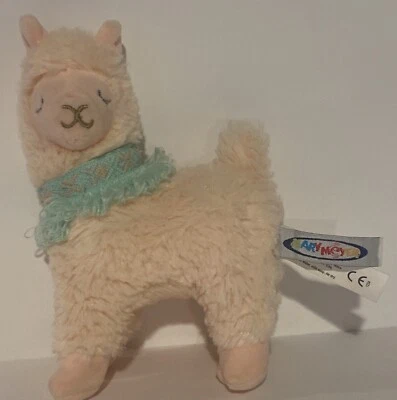 Mary Meyer Baby Pink Lexi Llama Plush Scarf Soft Toy 7” Standing Collar Cuddle - Image 1 of 4