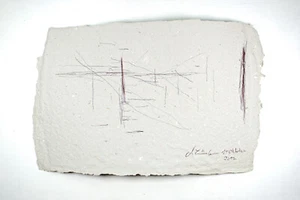 Drawing "Sisyphus" ink handmade paper Prof.em. Andreas Loeschner-Gornau o11 - Picture 1 of 1