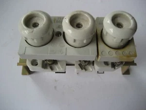 Sicherungssockel 25 Amp. mit Stöppsel und Sicherungen - Bild 1 von 2