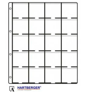 Hartberger Standard DIN A4 Münzhüllen f. je 20 Münzrähmchen 50x50 10er-Pack GM20 - Bild 1 von 1